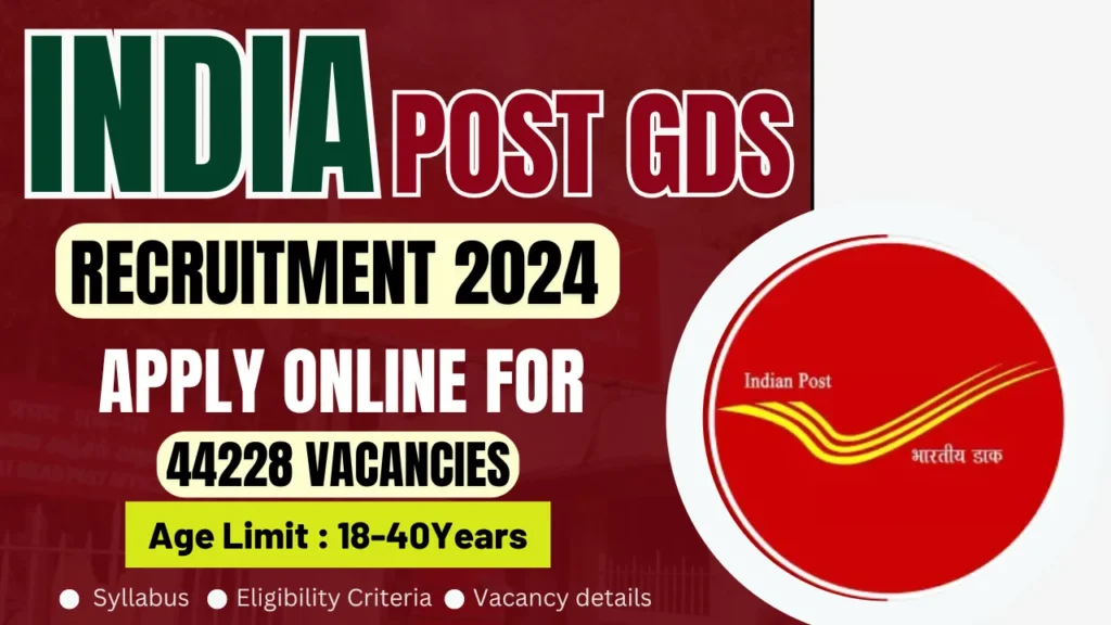 India Post Circle GDS Recruitment 2024 for 44228 Posts