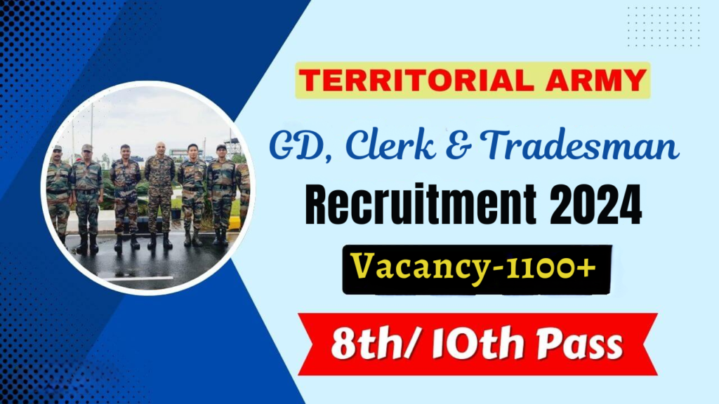 This template represent the Territorial Army Soldier (General Duty) Recruitment